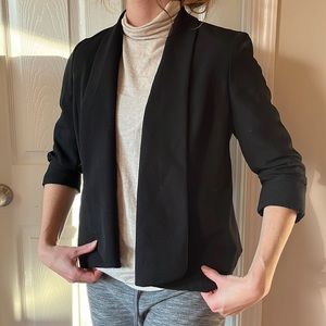 Minimalist black blazer